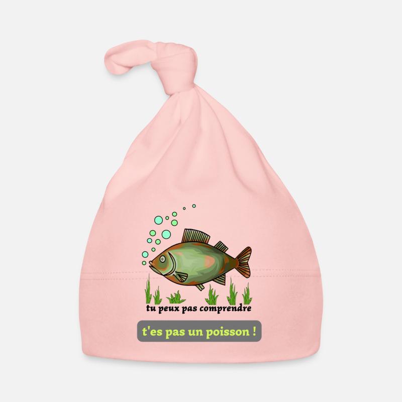 poisson vert : tu peux pas comprendre ! Bonnet bio Bébé