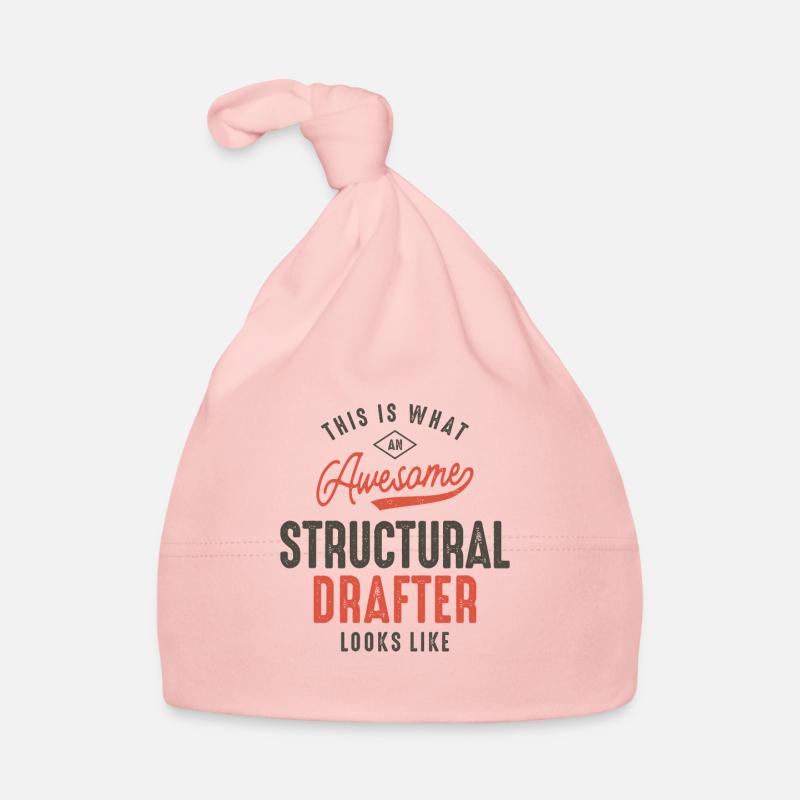 Funny Awesome Structural Drafter Job Occupation Organic Baby Cap