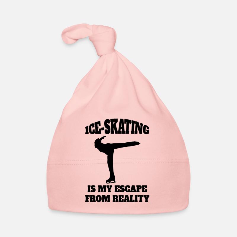 Eiskunstlauf Eiskunstlaufen Schlittschuh Eislauf - Baby Bio-Mütze - Rosa