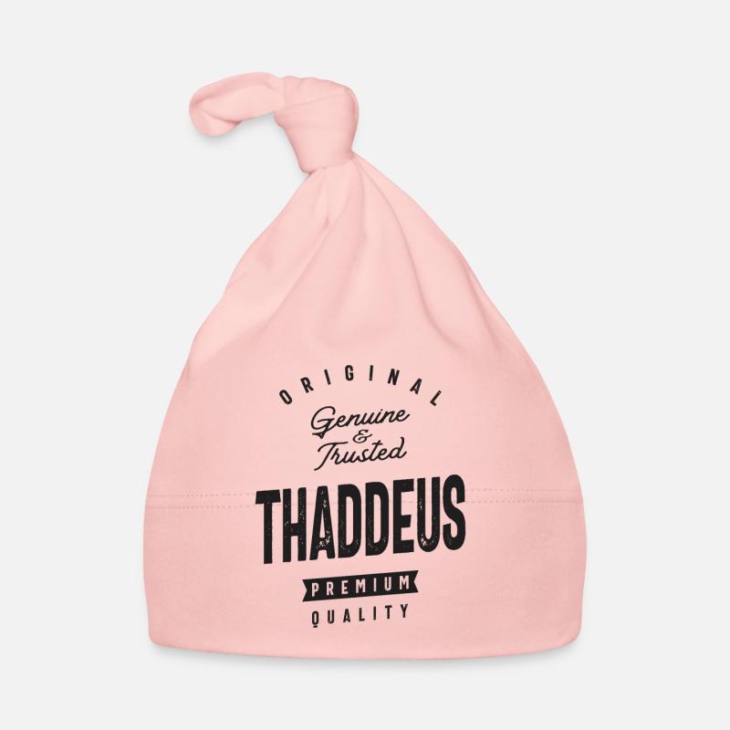 Echter und vertrauenswürdiger Thaddeus Personalisierter Name Baby Bio-Mütze