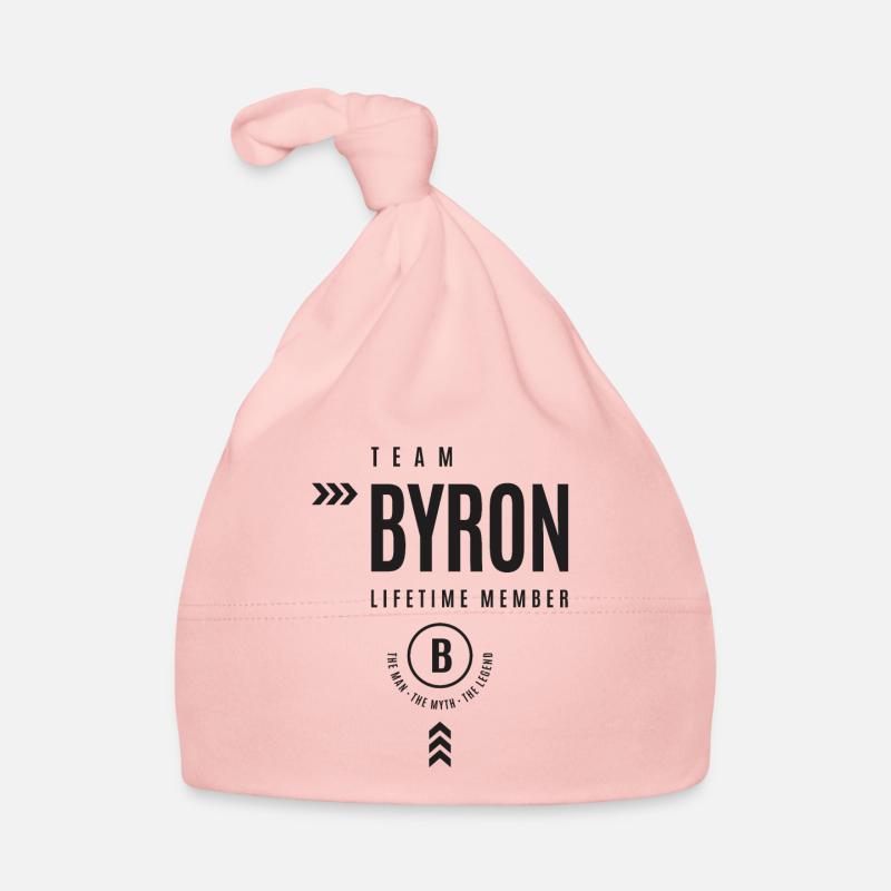 Team Byron Lifetime Member Personalisierter Name Baby Bio-Mütze