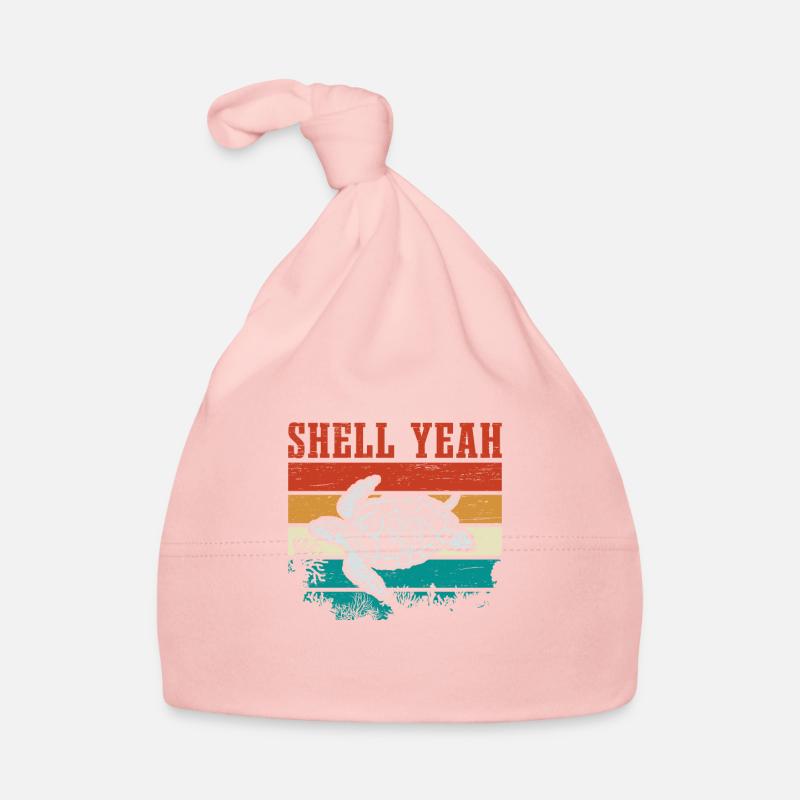 Turtle Retro Turtle Saying Funny Organic Baby Cap