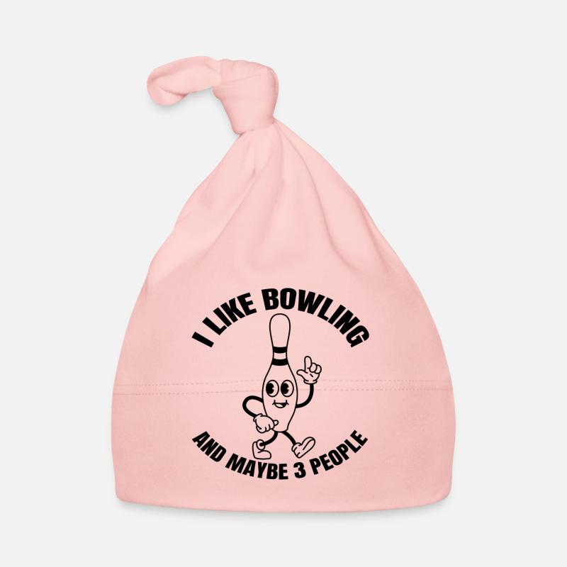 Bowling Bowling Bowling Cadeau Bowling Cône de boule de bowling Bonnet bio Bébé
