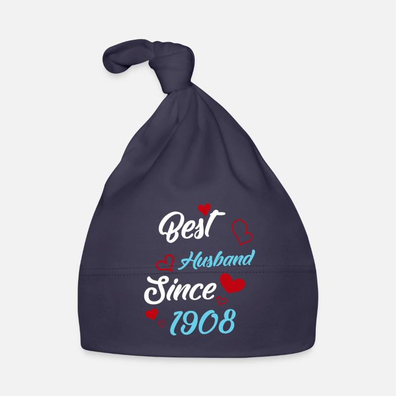 Best Husband Since 1908 Wedding Organic Baby Cap