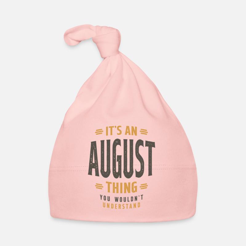 It's an August Thing Personalized Name Organic Baby Cap