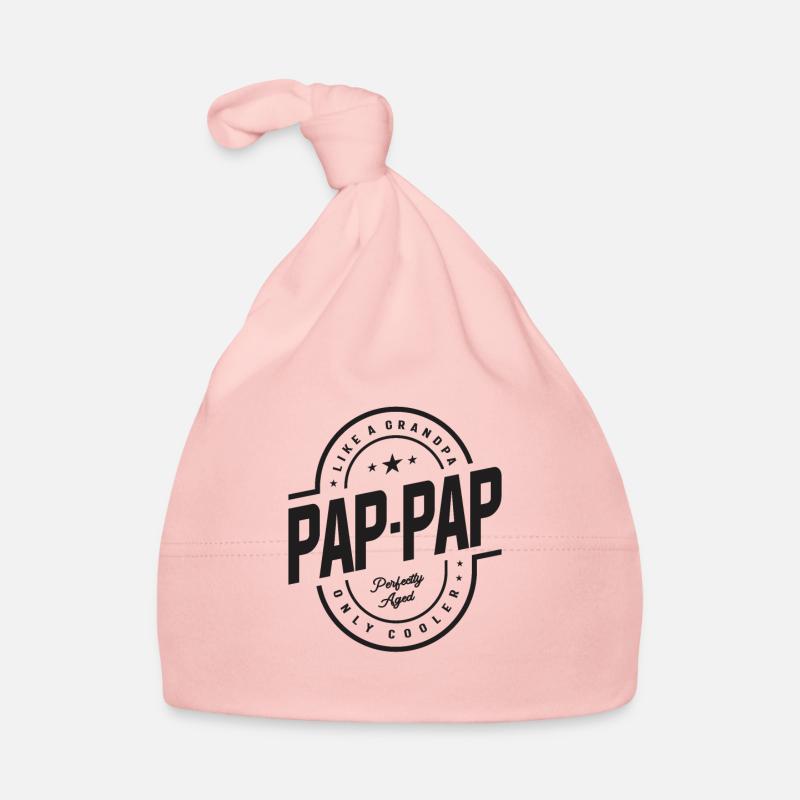 Pap-Pap Like a Grandpa Only Cooler Funny Organic Baby Cap