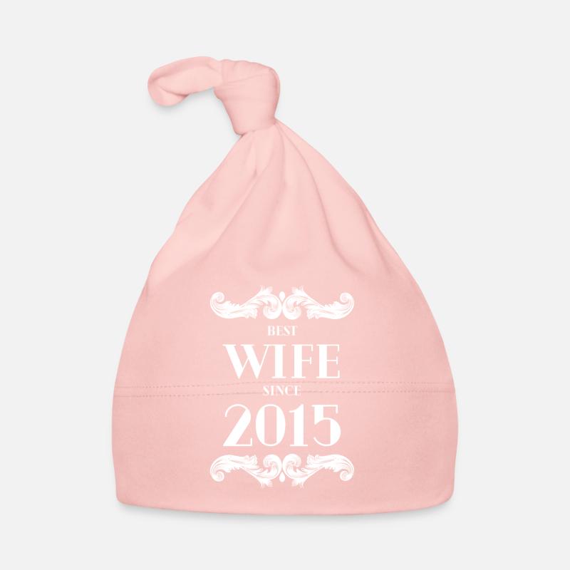 Beste Ehefrau seit 2015 Hochzeit Baby Bio-Mütze