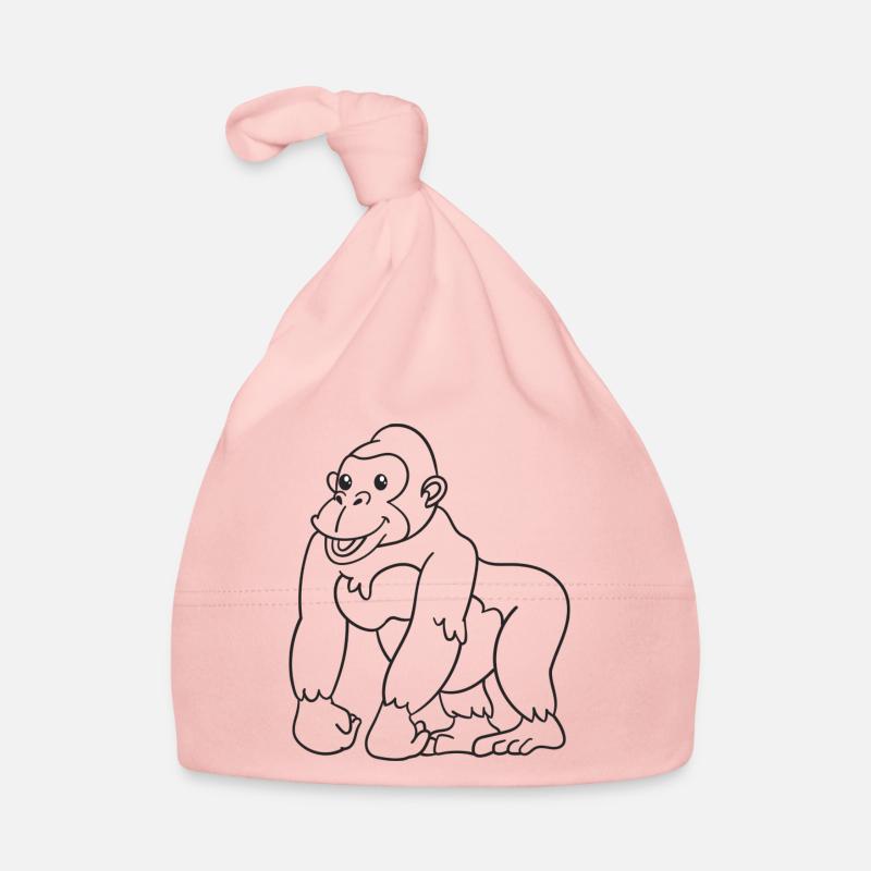 Gorilla, Affe, Geschenk, Geschenkidee Baby Bio-Mütze
