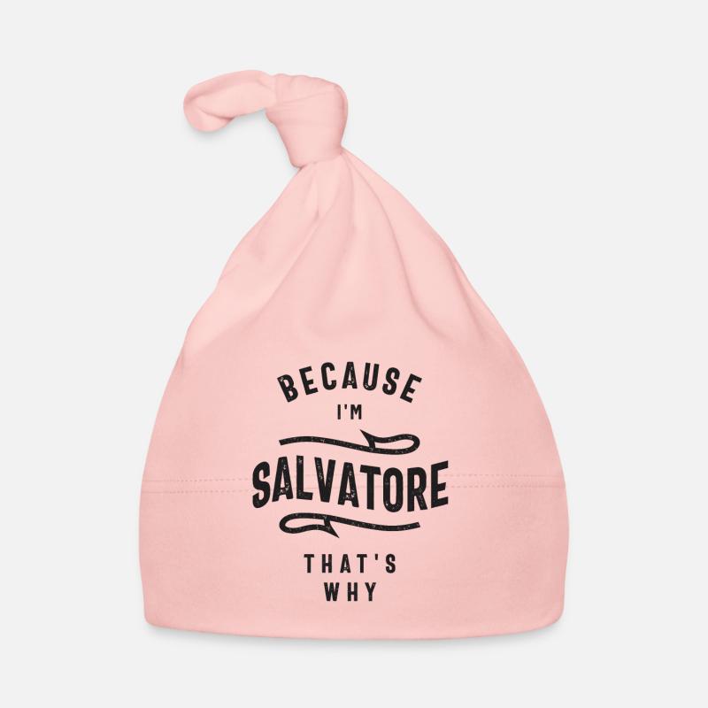 Weil ich Salvatore bin Deshalb Baby Bio-Mütze