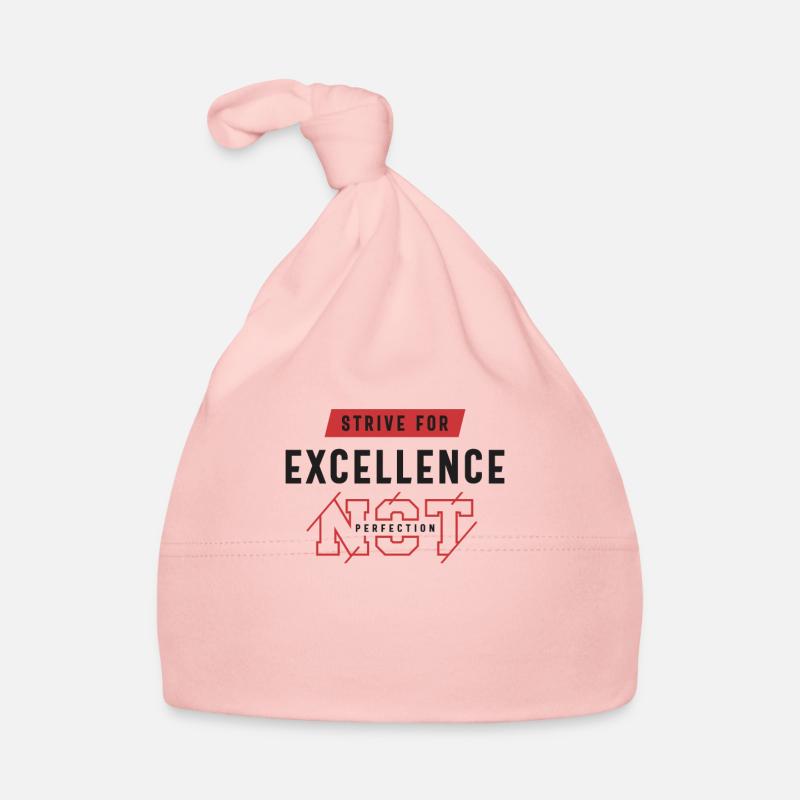 Visez l’excellence - Citation de motivation Bonnet bio Bébé
