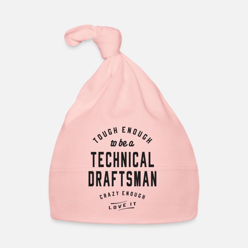 Tough & Crazy - Technischer Zeichner Baby Bio-Mütze