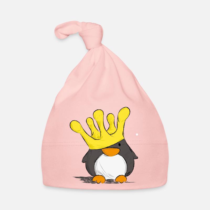 Pinguin - Baby Bio-Mütze - Rosa
