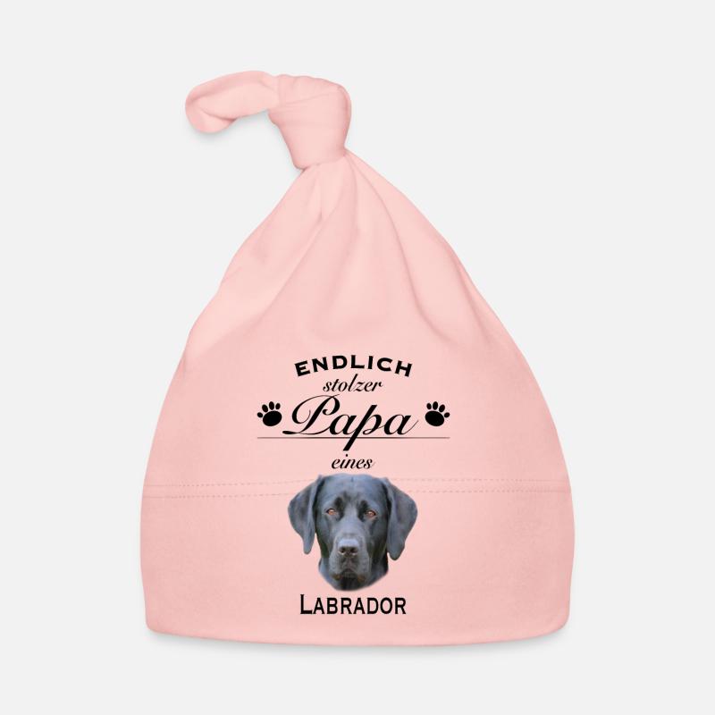 Endlich stolzer Papa - Labrador Baby Bio-Mütze