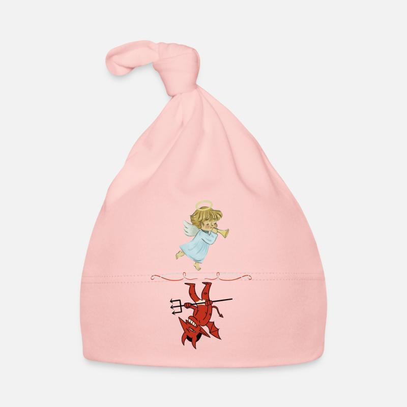 Angel vs Devil Organic Baby Cap