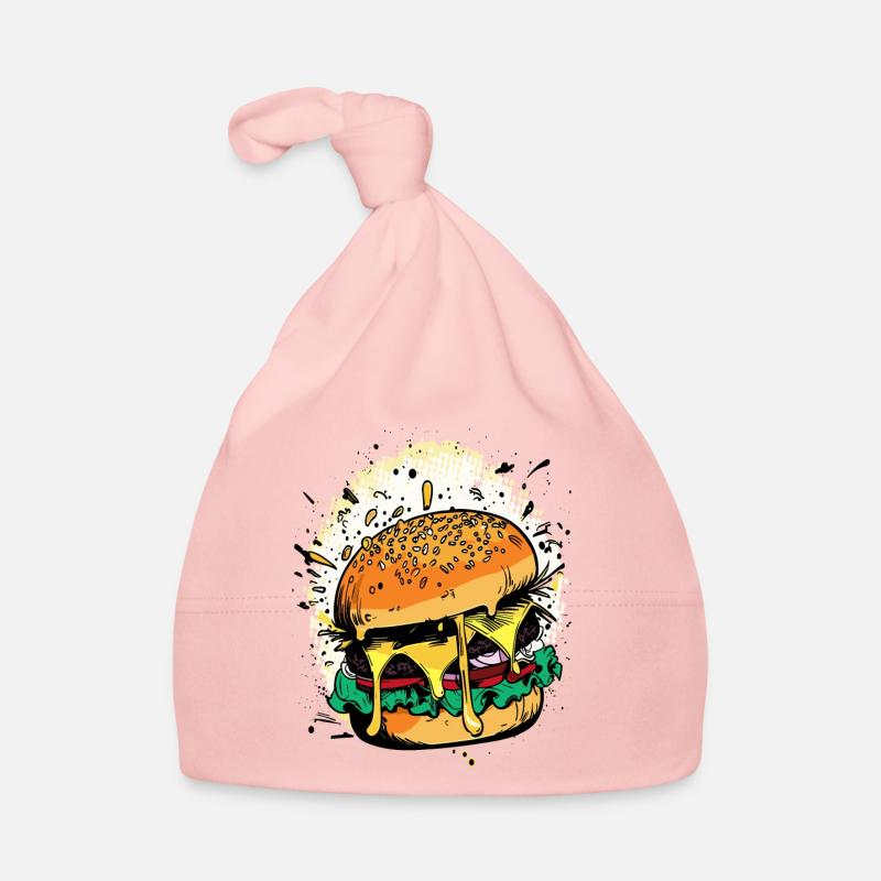 Cheeseburger Comic Burger Bonnet bio Bébé