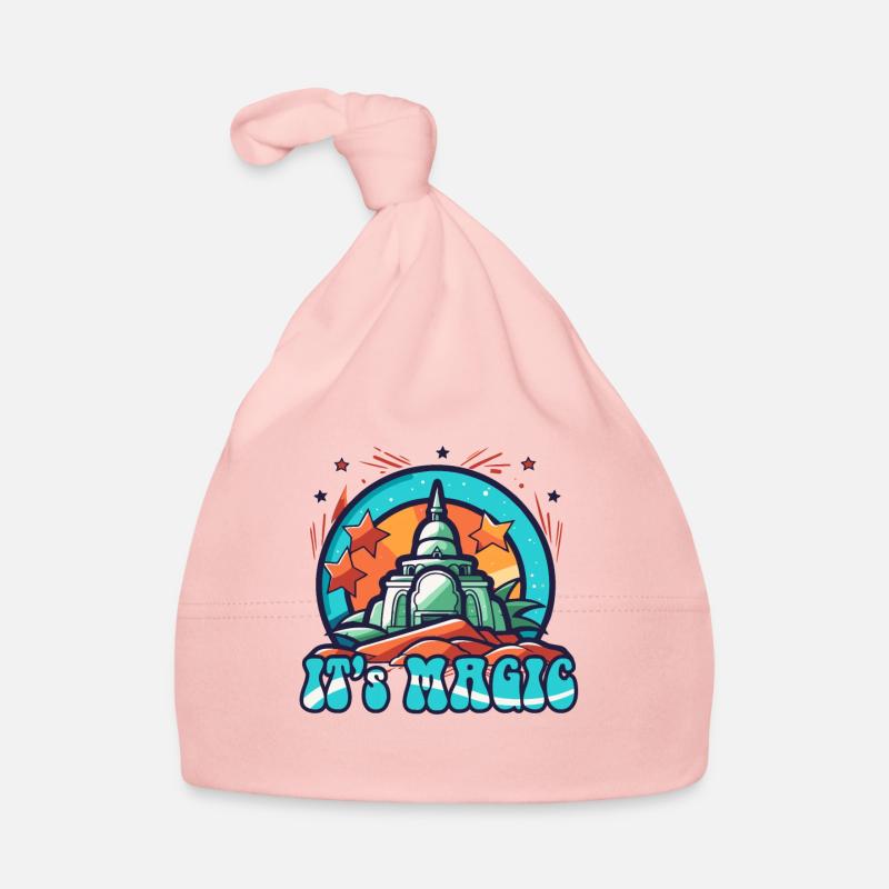 Magical Oriental Castle Organic Baby Cap