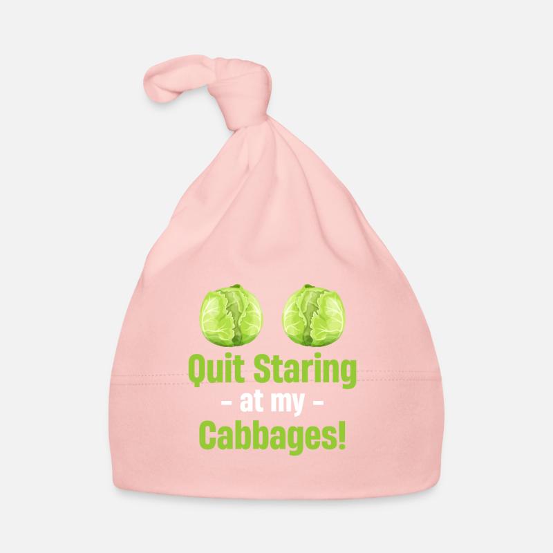 Stop staring at my cabbages Organic Baby Cap