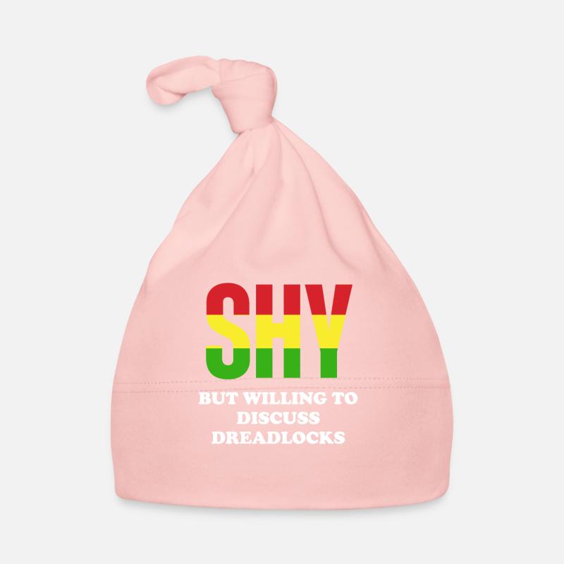 Shy but willing to talk about dreadlocks Organic Baby Cap