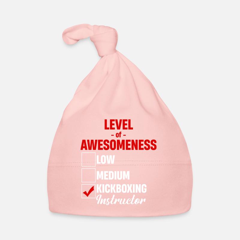 Niveau De Génialité Instructeur De Kickboxing Mixte Bonnet bio Bébé