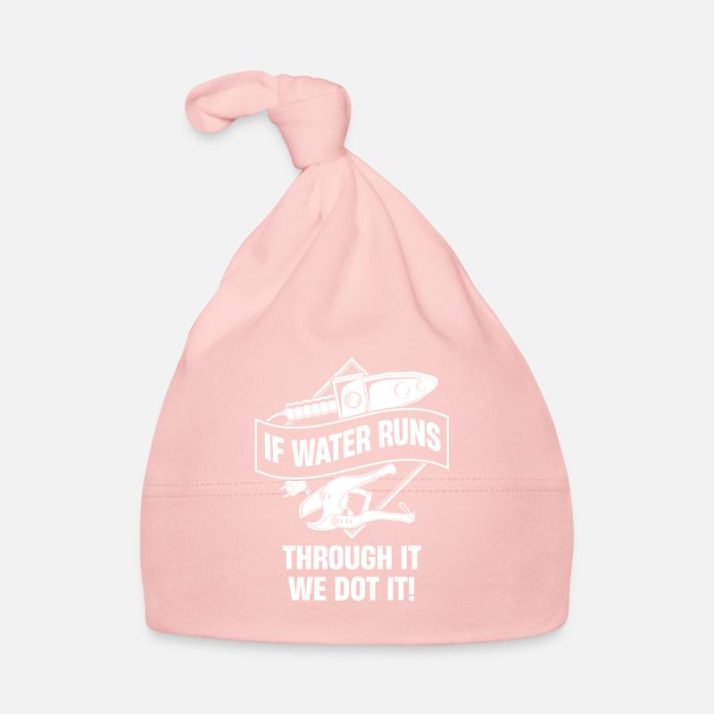 Quand l’eau s’écoule à travers elle, nous le faisons. - Bonnet bio Bébé - rose