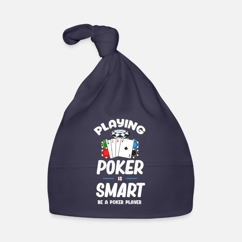 Playing Poker Is Smart Be a Poker Player Organic Baby Cap