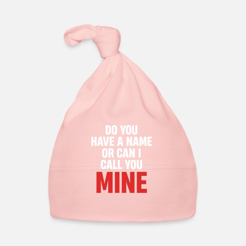 Hast Du Einen Namen Oder Kannst Ich Dich Meinen - Baby Bio-Mütze - Rosa