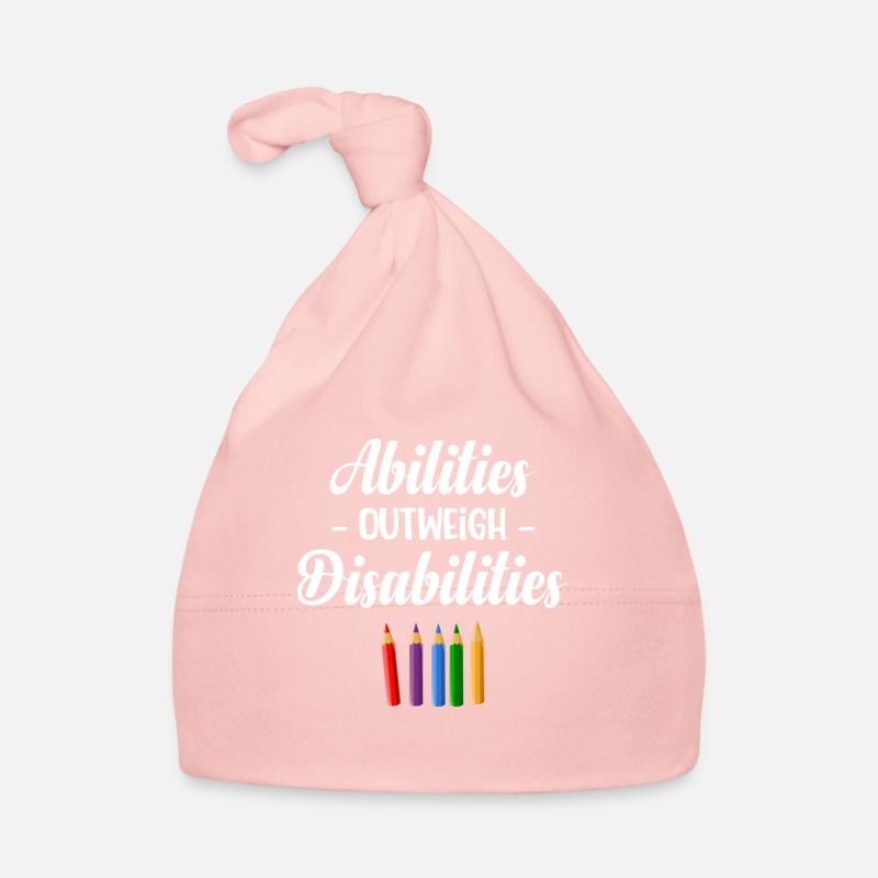 Les compétences l’emportent sur les handicaps - Bonnet bio Bébé - rose
