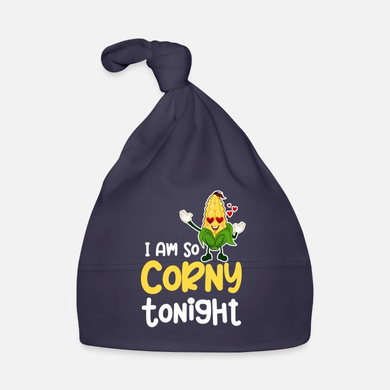 I'm so cheesy tonight. corn puns, Organic Baby Cap