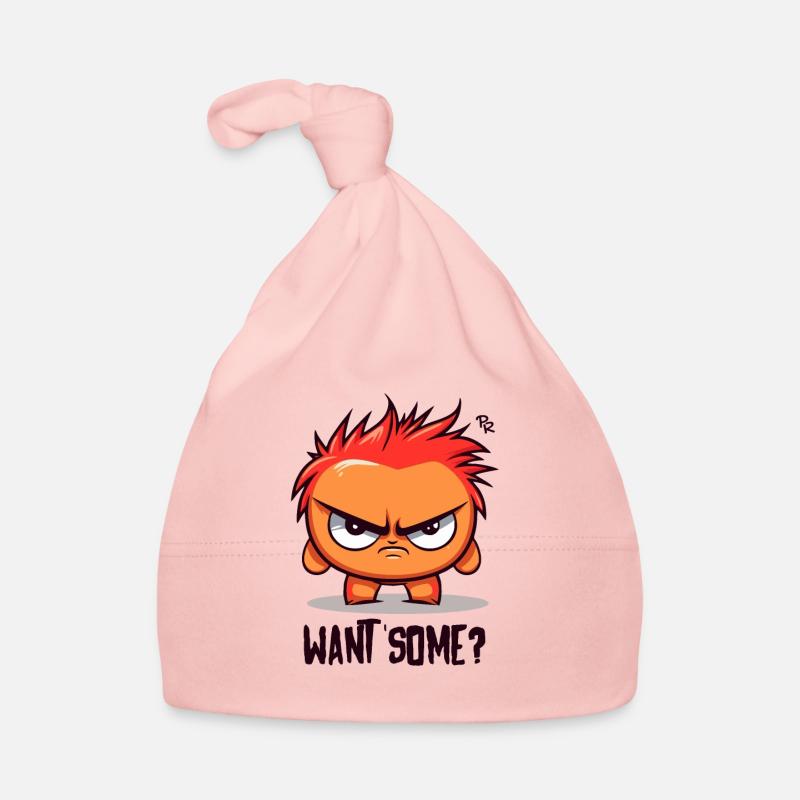Petit fauteur de troubles, veux-tu quelque chose ? Bonnet bio Bébé