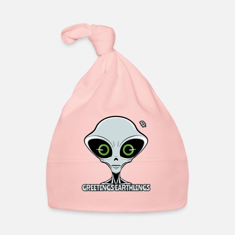 Grüße, Erdlinge: Grauer Außerirdischer Baby Bio-Mütze