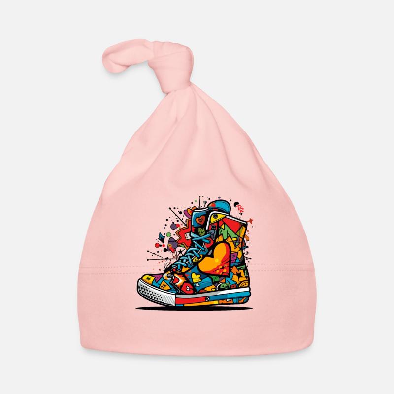 Love Sneaker Graffiti Organic Baby Cap