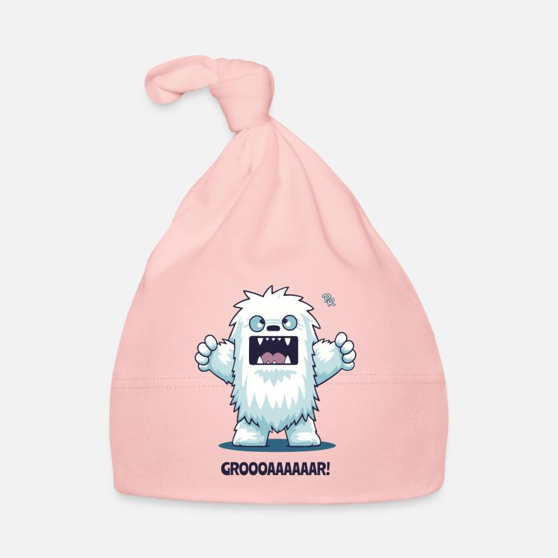 Petit yéti de dessin animé Bonnet bio Bébé