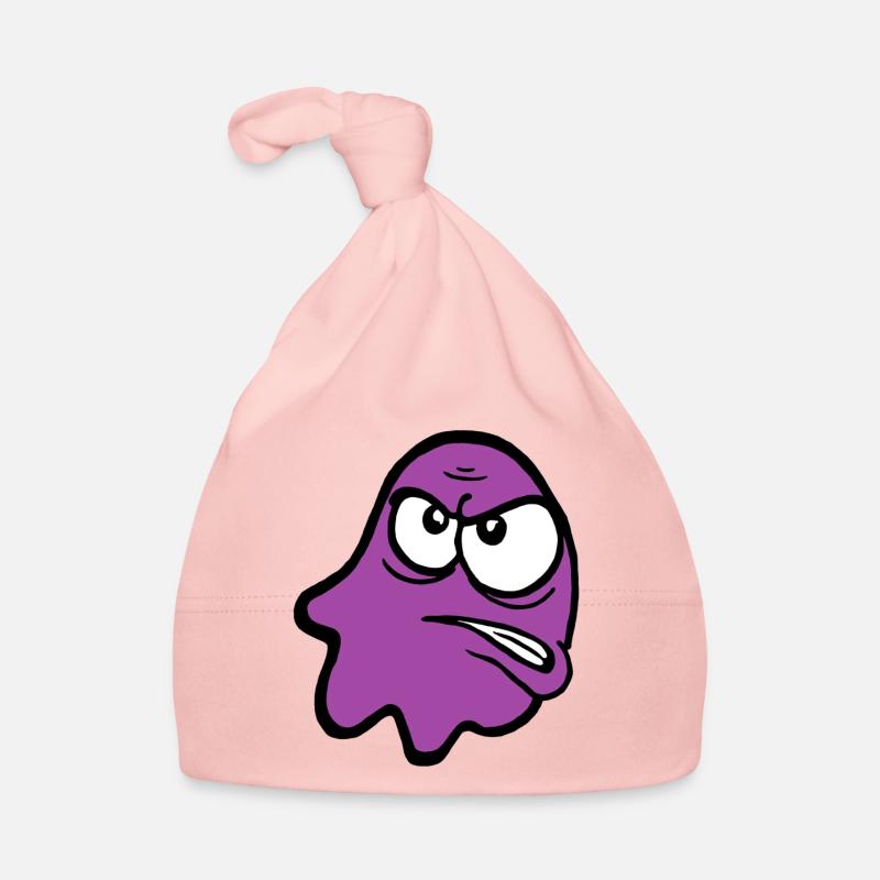 Knurri en violet - Bonnet bio Bébé - rose