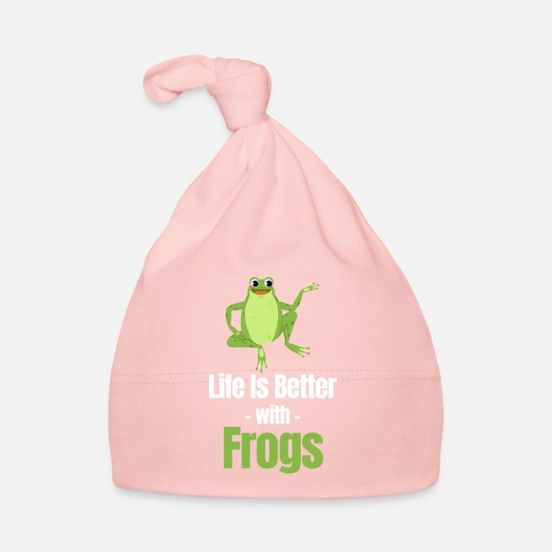 La vie est plus belle avec les grenouilles, Bonnet bio Bébé