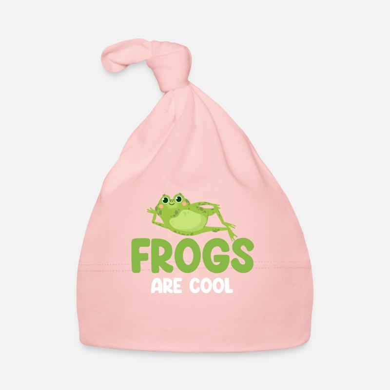 Frogs are cool frog lovers, Organic Baby Cap