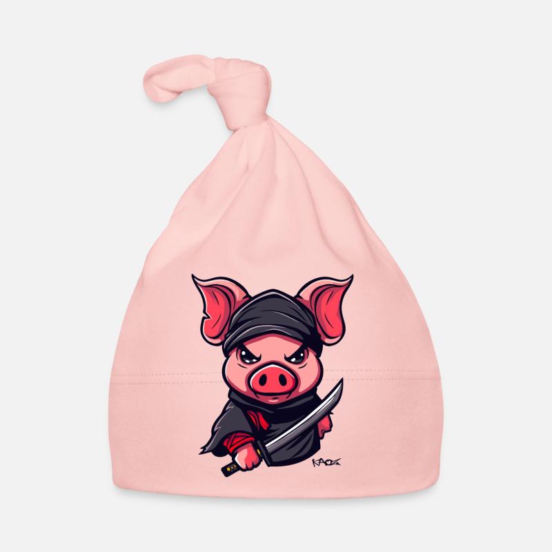 Cochon Ninja Bonnet bio Bébé