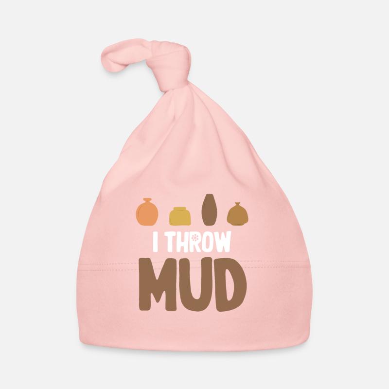 I Throw Mud Funny Ceramic Crafty Wheel Organic Baby Cap