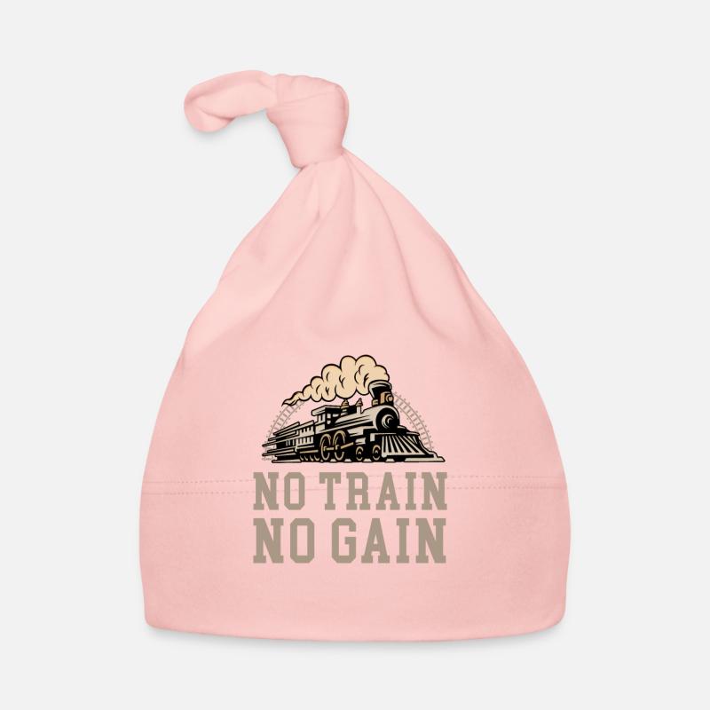 No Train No Gain Driver Engine Transmission Organic Baby Cap