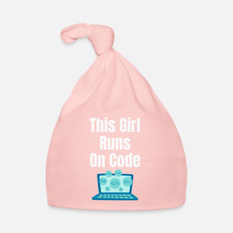 Cette fille fonctionne sur le programmeur de codes Bonnet bio Bébé