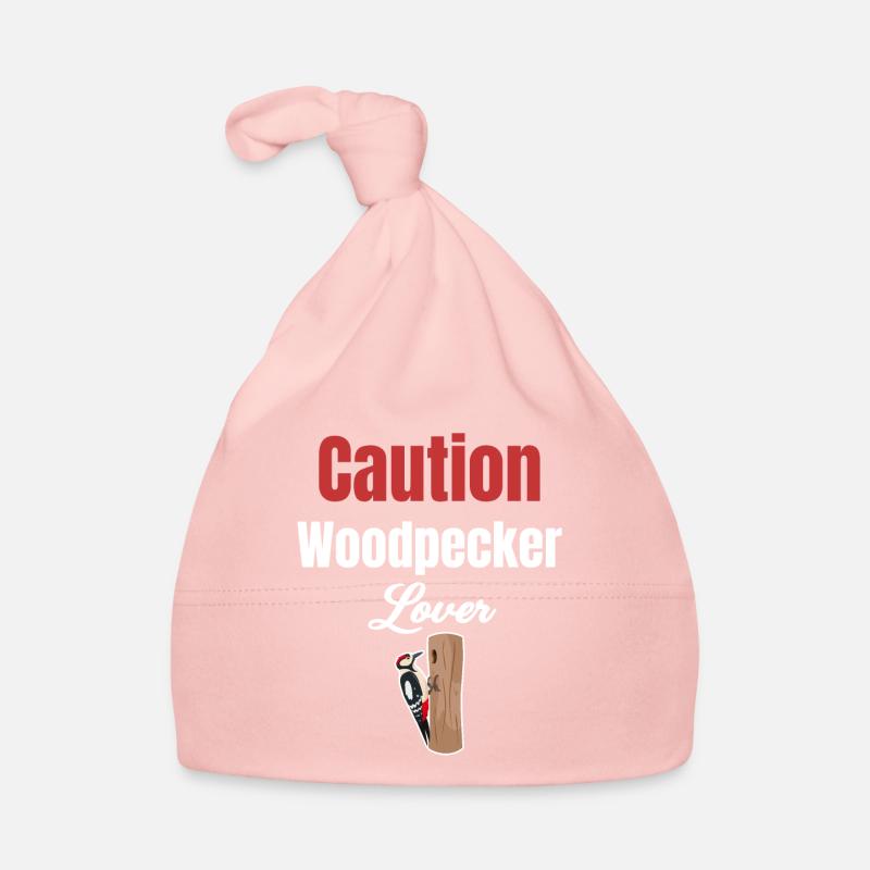Caution: woodpecker lovers, bird watchers, Organic Baby Cap