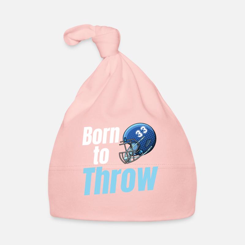 Born To Quarterback Soccer Kickoff Goalie Organic Baby Cap