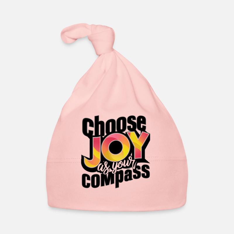 Choose Joy as Your Compass Art Print Organic Baby Cap
