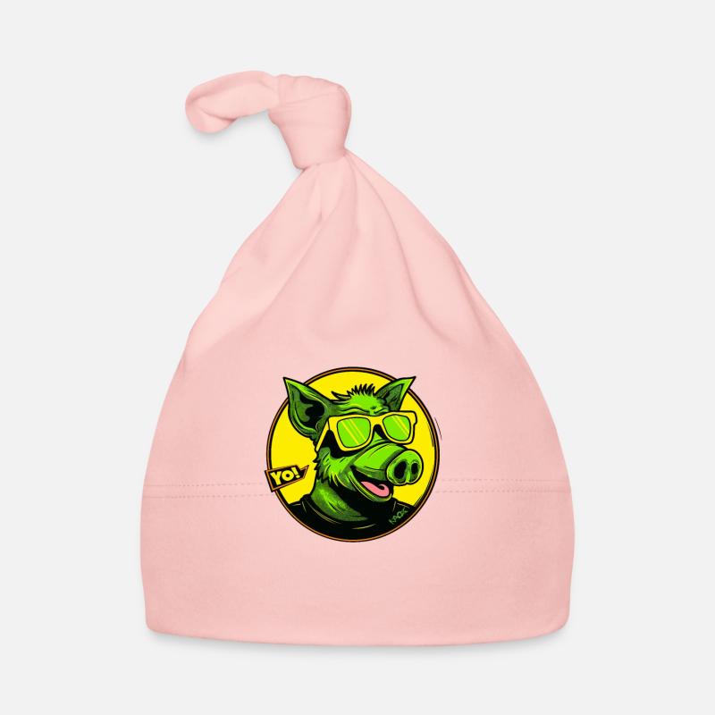 The coolest pig, yo Organic Baby Cap