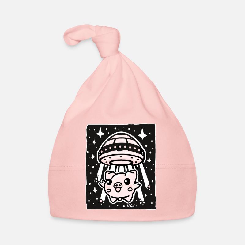 Alien Entführung eines niedlichen Schweins Baby Bio-Mütze