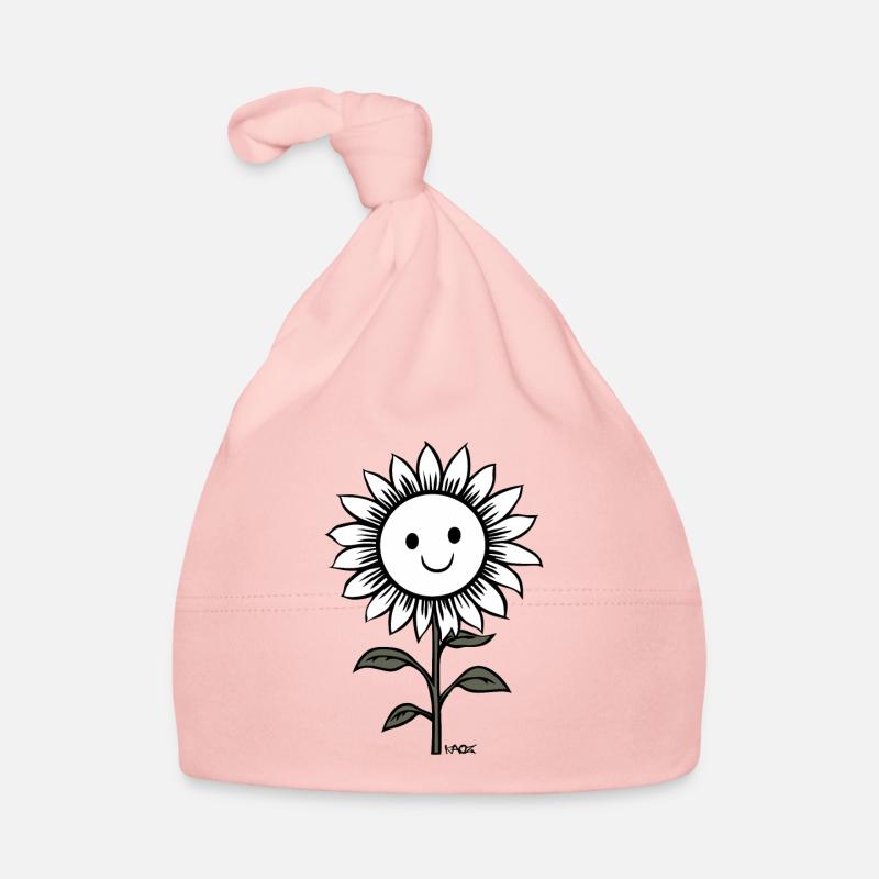 Fröhlicher Sonnenblume Baby Bio-Mütze