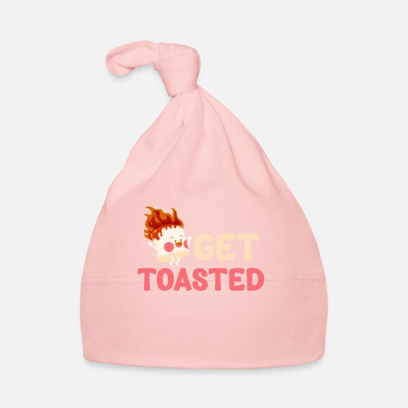 Get Toasted Marshmallow Puns Cocoa Rv Mountain Baby Bio-Mütze