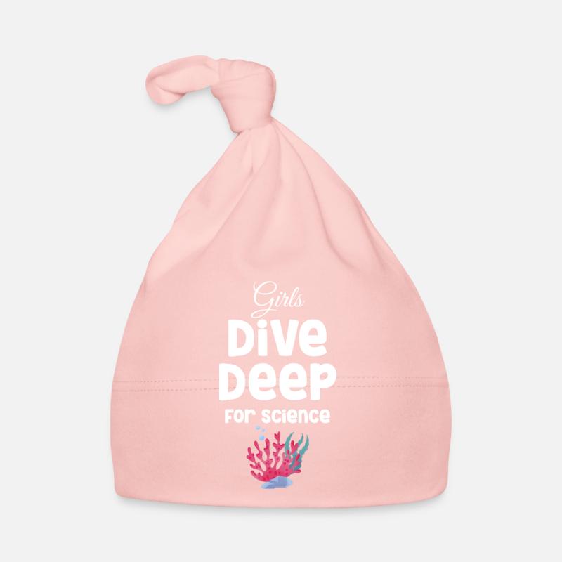 Girls dive deep for science Organic Baby Cap