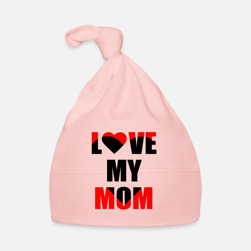 Amour ma maman - Bonnet bio Bébé - rose