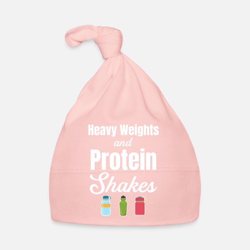 Schwere Gewichte Und Proteinshakes Trainieren Baby Bio-Mütze