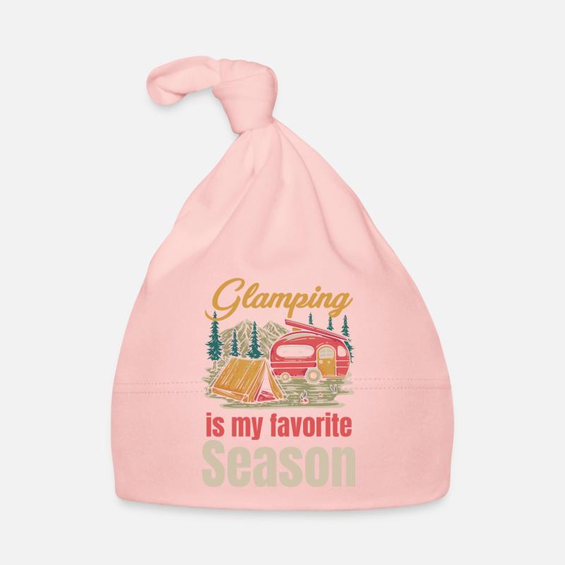 Le Glamping est ma saison préférée Bonnet bio Bébé